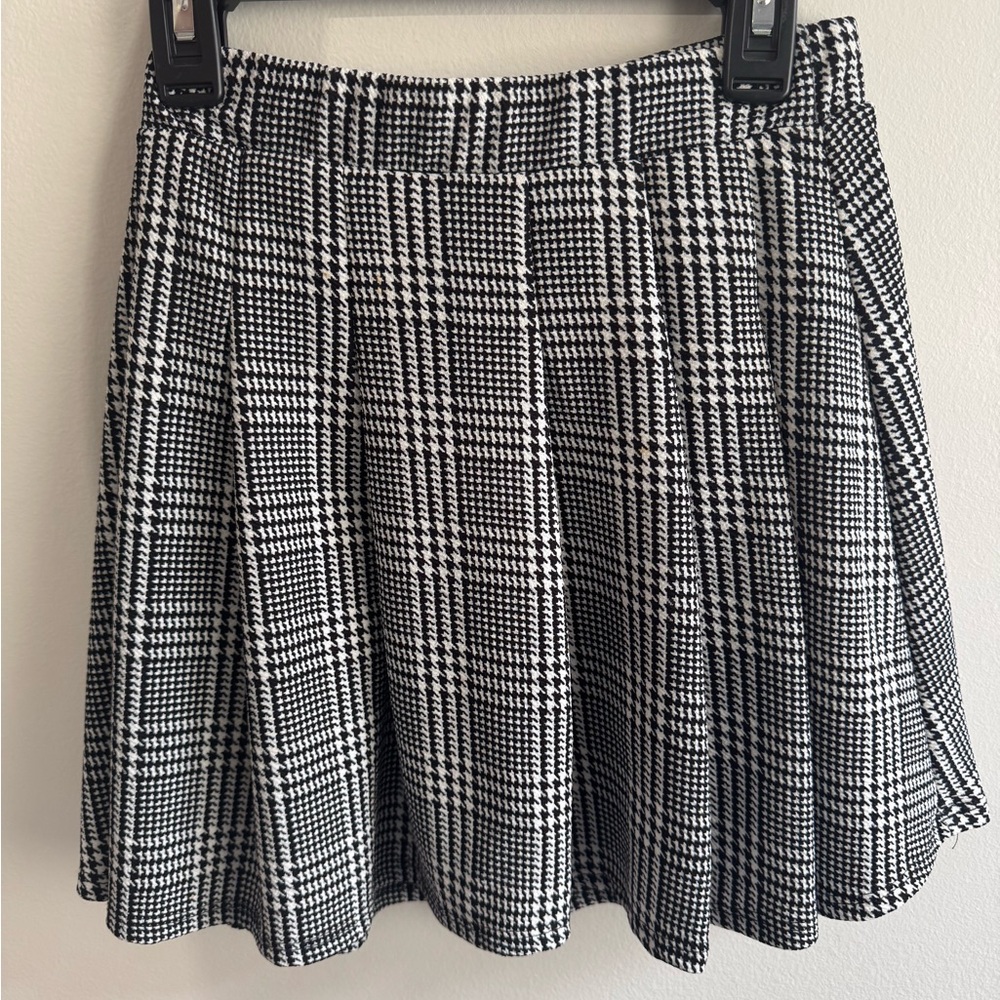 Windsor Black and White Plaid Circle Skirt